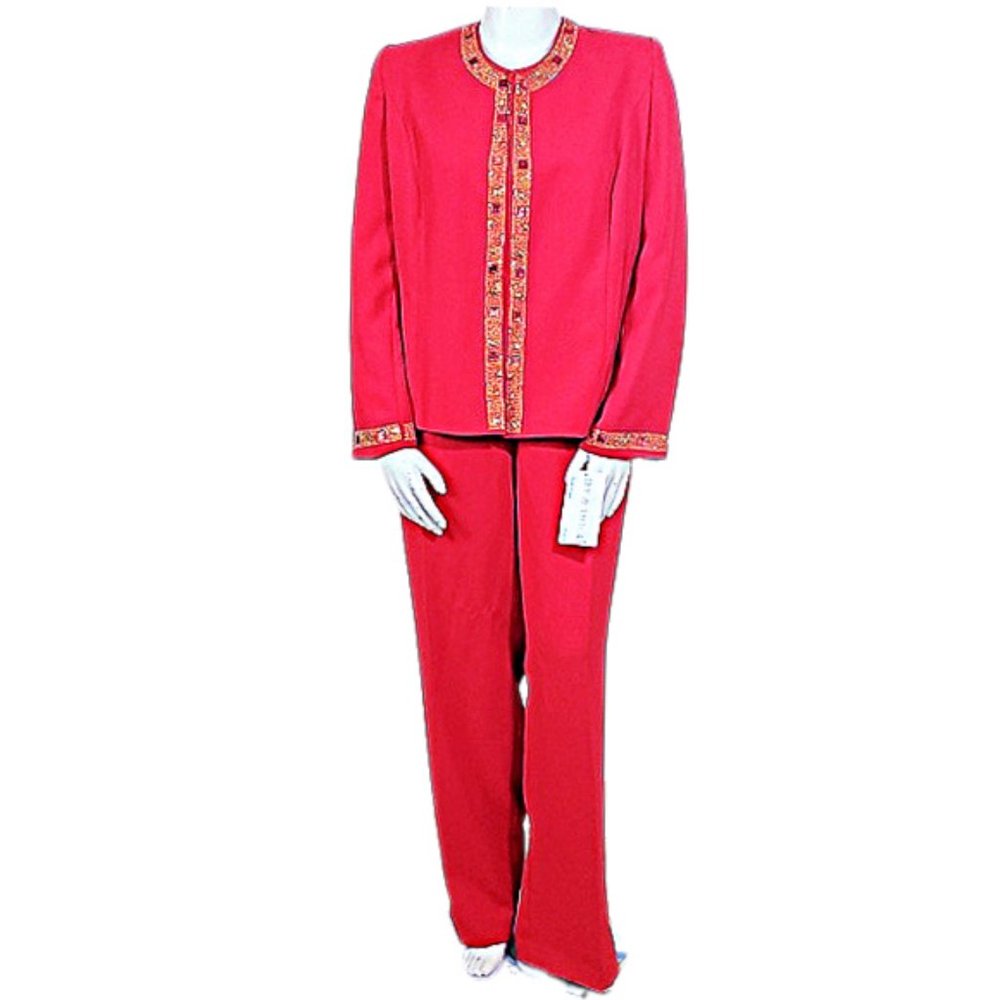 Lilly & Taylor Red Pantsuit